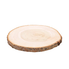 Case of 12 Rustic Natural Wood Slices, Round Poplar Wood Slabs - 15" Dia