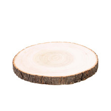 Case of 12 Rustic Natural Wood Slices, Round Poplar Wood Slabs - 12" Dia