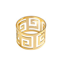 Case of 48 Alluring Gold Plated Aluminum Napkin Rings