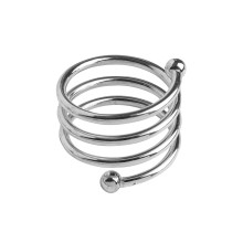 Case of 48 Silver Plated Spiral Aluminum Napkin Rings