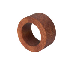 Case of 48 Cinnamon Brown Rustic Hardwood Farmhouse Napkin Rings, Boho Napkin Holder Wood Slices