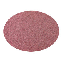 Case of 48 Coral Sparkle Placemats, Non Slip Decorative Oval Glitter Table Mat - 12" X 16.5"