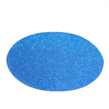 Case of 48 Royal Blue Sparkle Placemats, Non Slip Decorative Oval Glitter Table Mat - 12" X 16.5"