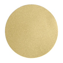 Case of 40 Gold Glitter Round Disposable Dining Placemats, Decorative Paper Table Mats - 13"