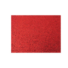 Case of 48 Red Sparkle Placemats, Non Slip Decorative Rectangle Glitter Table Mat - 12" X 16"