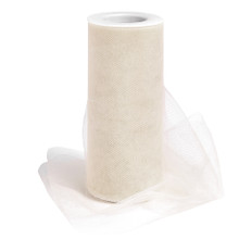 Case of 24 Tulle Roll 6" x 200yds - Ivory