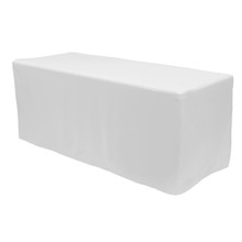 Case of 12 Fitted Polyester Rectangular Table Cover 8ft