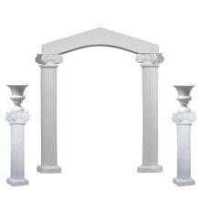 Scamozzi Arch with Columns and Urns - 7 Pieces