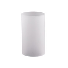 Case of 12 - Frosted Glass Hurricane Candle Shade Chimney Tube [No Bottom] - 4" X 8"