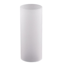 Case of 6 - Frosted Glass Hurricane Candle Shade Chimney Tube [No Bottom] - 4" X 16"