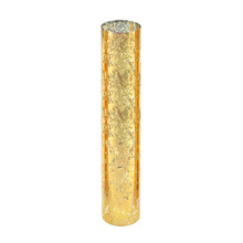 Case of 24- Gold Speckled Glass Hurricane Candle Shade Chimney Tube [No Bottom] - 2.5" X 14"