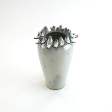 Tall Ceramic Gathering Bird Vase - 6" W X 11" H - 4 Pieces