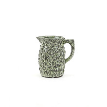 Aged Leafy Green Imprint Pitcher Vase - 6.8" H  - 8 Pieces