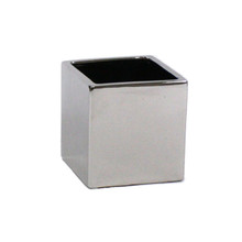 Silver Square Cube - 3.75"  - 12 Pieces