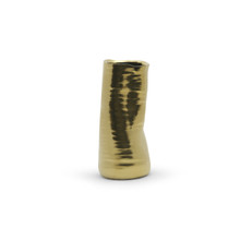 Gold Formed Vase - 9" H  - 12 Pieces