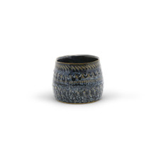 Medium Fancy Blue Pot - 3.75" H - 24 Pieces
