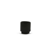Small Unique Black Cylinder Ceramic With Base - 3.15" H - 32 Pieces