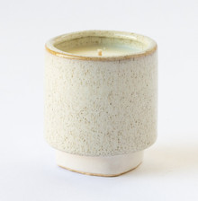 Medium Unique Cream Cylinder Ceramic With Base - 5.1" H - 16 Pieces