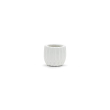 Small Unique Modern White Pot - 4" H - 24 Pieces