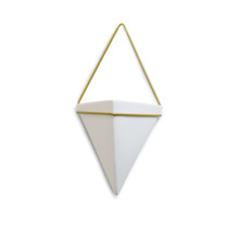 Hanging Inverted Pyramid Ceramic With Wall Mount - 6.9" - 12 Pieces