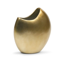 Half Moon Vase In Gold - 8.5" - 9 Pieces