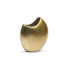 Half Moon Vase In Gold - 11" H - 6 Pieces