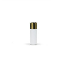 Gold Topped White Ceramic Cylinder - 12" - 12 Pieces