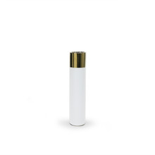 Gold Topped White Ceramic Cylinder - 20"  - 6 Pieces