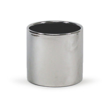 Silver Cylinder Ceramic - 5.5"X5" - 12 Pieces