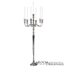 Hierarchy Tabletop Candelabra - 40'' - 5 Light in Frosted Silver
