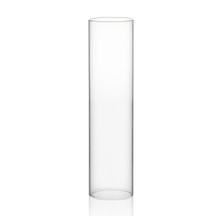 Clear Hurricane Candle Shade Chimney Tube [No Bottom] - 2.5" X 10" - 24 Pieces
