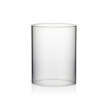 Clear Hurricane Candle Shade Chimney Tube [No Bottom] - 4.7" X 6" - 12 Pieces