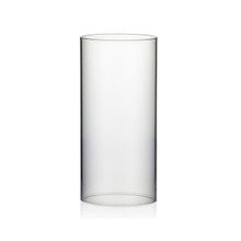 Clear Hurricane Candle Shade Chimney Tube [No Bottom] - 4.7" X 10" - 12 Pieces