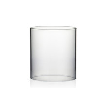 Clear Hurricane Candle Shade Chimney Tube [No Bottom] - 5.5" X 6" - 12 Pieces