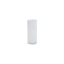White Cylinder Glass Vase - 5" X 12" - 12 Pieces
