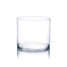 Cylinder Glass Vase - 6" X 5" - 12 Pieces