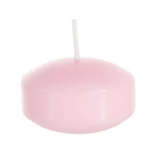 2" Floating Disc Candles - Pink - 24 Pieces