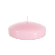 3" Floating Disc Candles - Pink  - 24 Pieces
