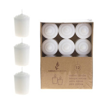 Cylinder Votive Candle 1.5" X 2" - White - Case of 24