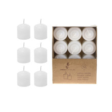 Cylinder Votive Candle 1.4" X 1.5" - White - Case of 24