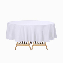 Seamless Polyester Round Tablecloth - 90"
