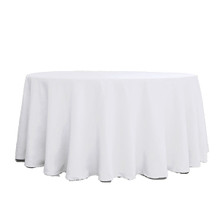 Seamless Polyester Round Tablecloth - 120"