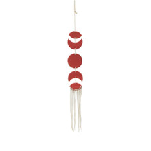 Case of 12 24" Ceramic Moon Phases With Tassel Wind Chime