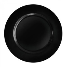 Case of 24 Black Round Charger 13" 