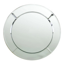 Case of 6 Mirror Charger Plate 13"D Framed Round