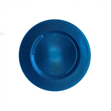 Case of 12 Sunray Cobalt Glass Charger Plate 13.39"D