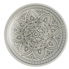 Case of 12 Divine Charger Plate - Silver 13" D