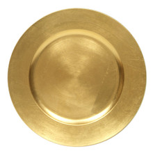 Case of 24 Gold Round Charger Plate 13"