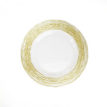 Case of 12 Arizona Gold/Clear Charger Plate 13"D