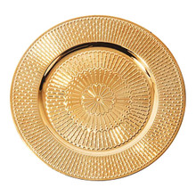 Case of 24 Medallion Gold Electroplated Charger 13"D